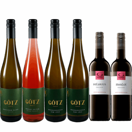 Abendroete Weinpaket mit jeweils 2 Flaschen von 6 verschiedenen Sorten
